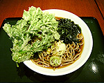 春菊天そば・うどん 360円